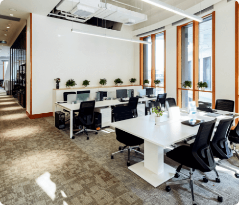 モダンなオフィスの内装