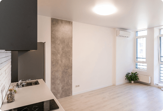 リビングキッチンの内装